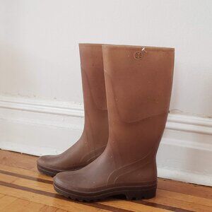 Plasticana French Recycled Hemp Tall Rain Boots Womens Size 38 NWOB